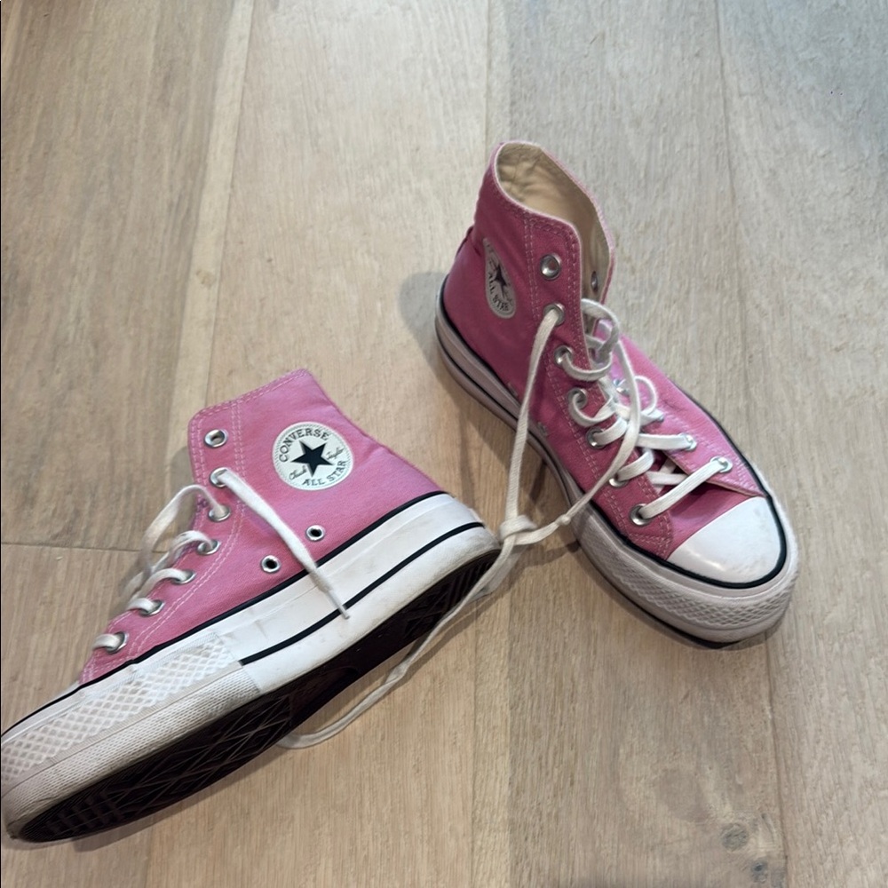 Converse Pink High-Top Sneakers